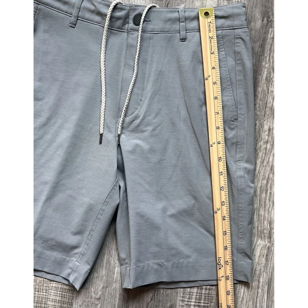 Faherty All Day Shorts Gray 28 Stretch Chino Performance Pockets Casual Shorts